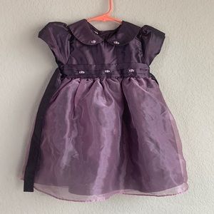 Baby Togs dark purple formal dress size 18M